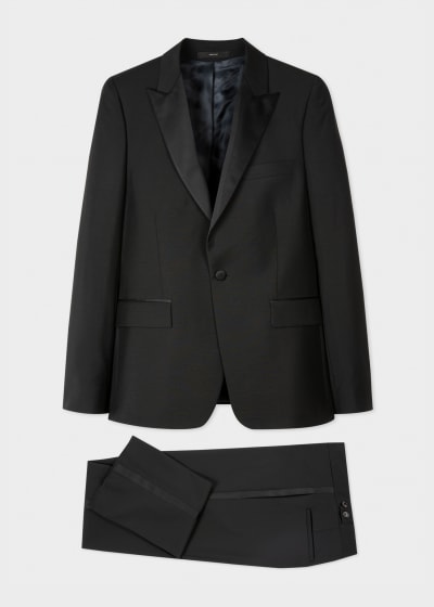 Men's The Soho - Tailored-Fit Black Velvet Evening Suit