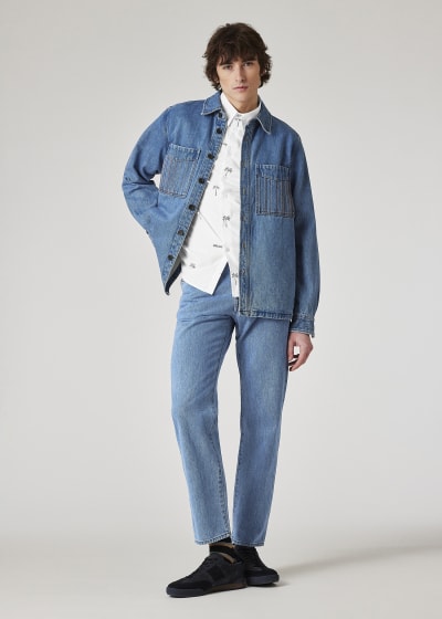 Men's Paul Smith + Lee® Mid-Wash Carpenter Pants