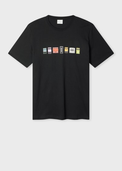 Paul Smith x Oasis - Black 'Signature Stripe' Logo T-Shirt