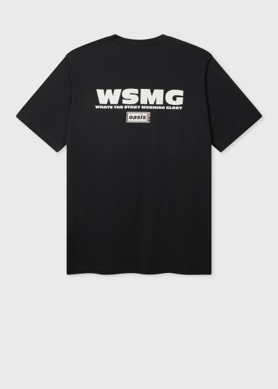 Paul Smith x Oasis - Black 'Signature Stripe' Logo T-Shirt