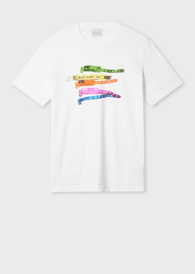 Paul Smith x Oasis - Black 'Signature Stripe' Logo T-Shirt