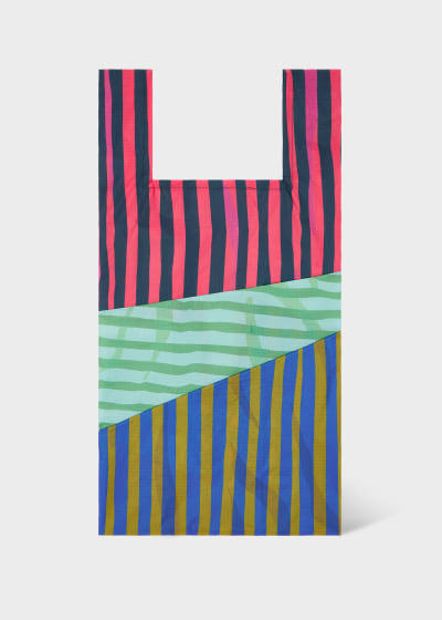 Susan Bijl x Paul Smith - Pink Mixed-Stripe 'The New Shopping Bag