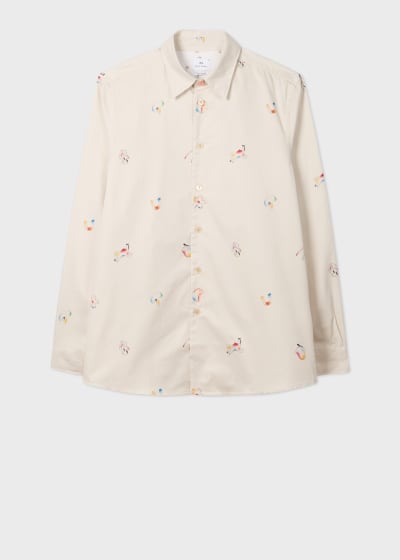 Navy 'Sunbleached Snaps' Poplin Shirt