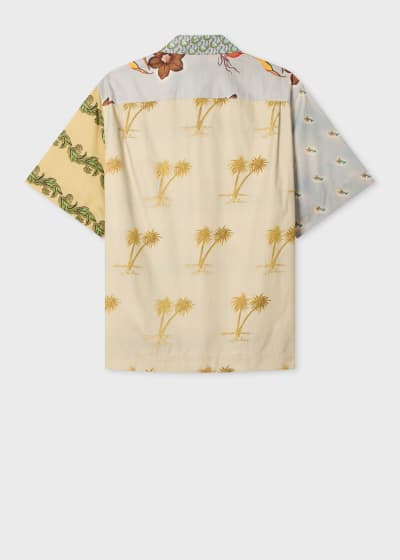 Men's Orange 'Sunbleached Snaps' Poplin Shirt