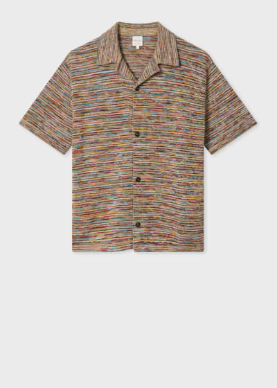 Men's Orange 'Sunbleached Snaps' Poplin Shirt
