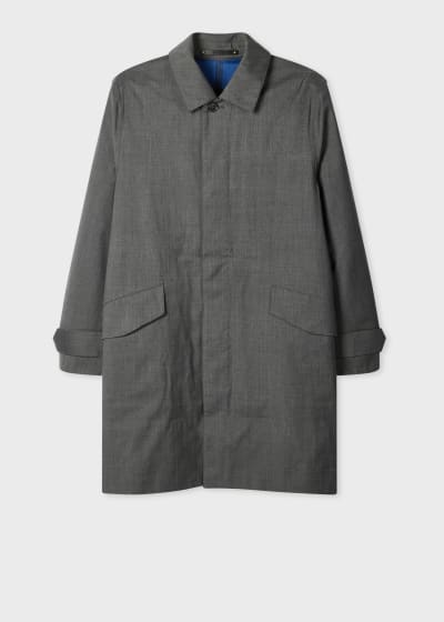 Men's Black Cashmere Epsom Coat