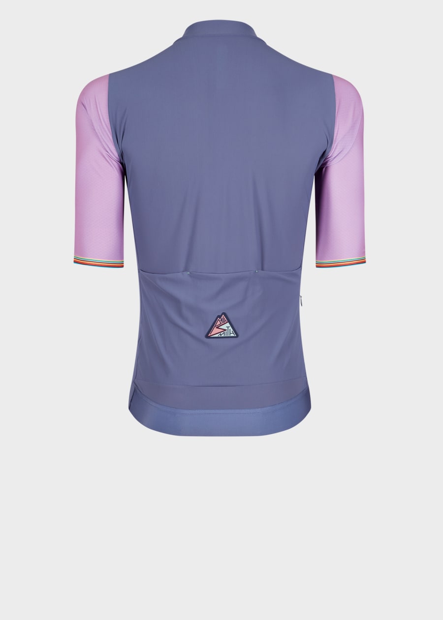 Men's Green Merino Wool-Blend Cycling Jersey