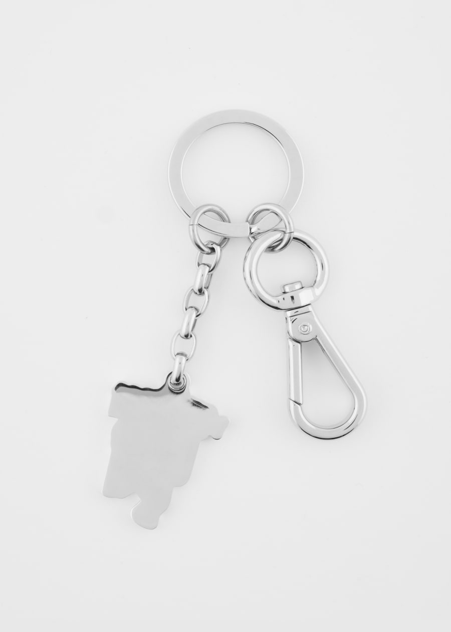 Silver Artist Stripe 'Mini' Keyring