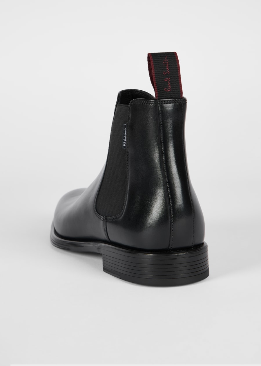 Men's Black Leather 'Xenon' Boots