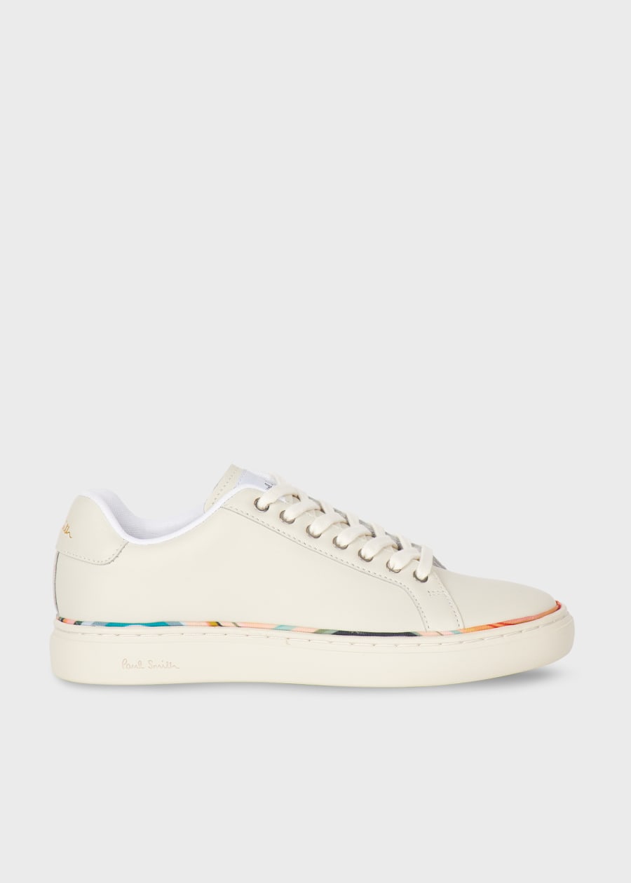 Women's White 'Dusky Swirl' Trim 'Miyata' Trainers