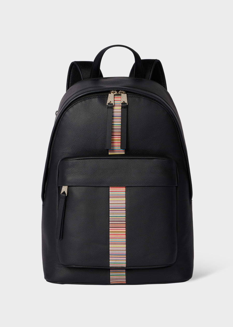 Paul Smith x MINI - Black Shadow Stripe Backpack