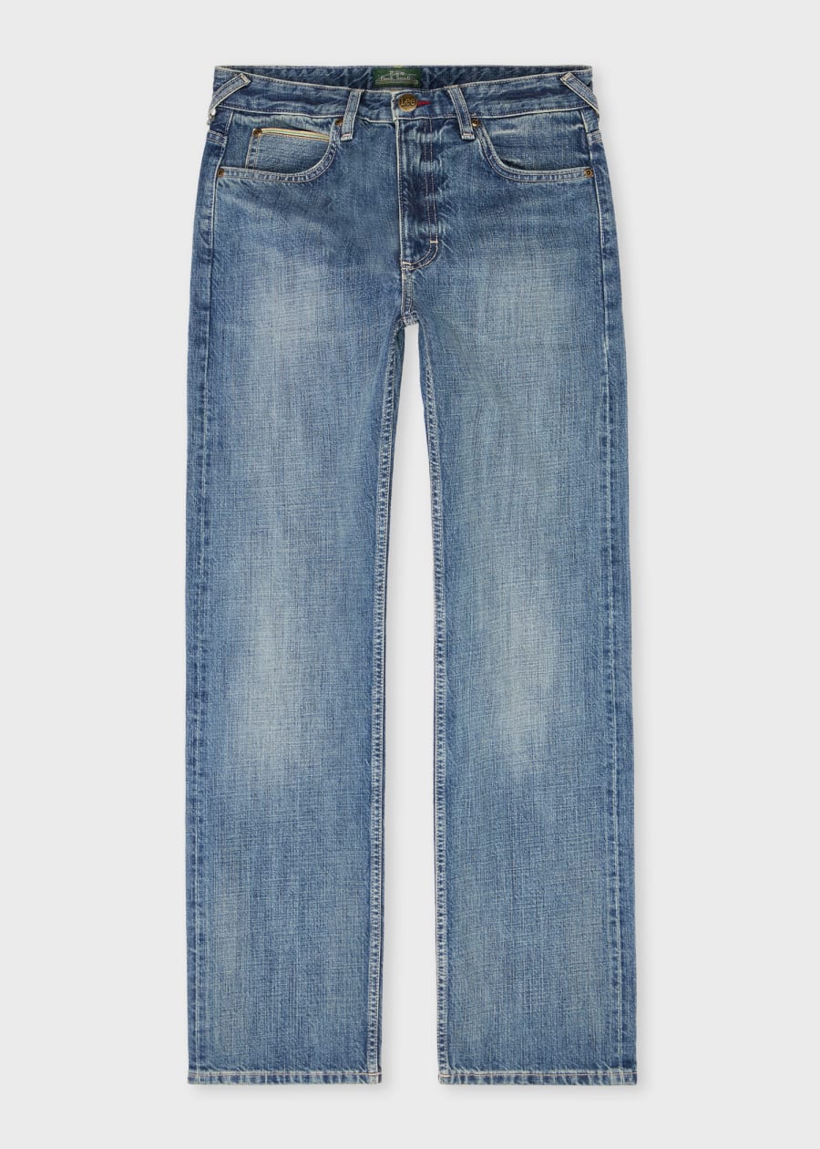 Paul Smith + Lee(R) ウォバッシュ ワークパンツ Men's Paul Smith + Lee® Mid-Wash Carpenter Pants