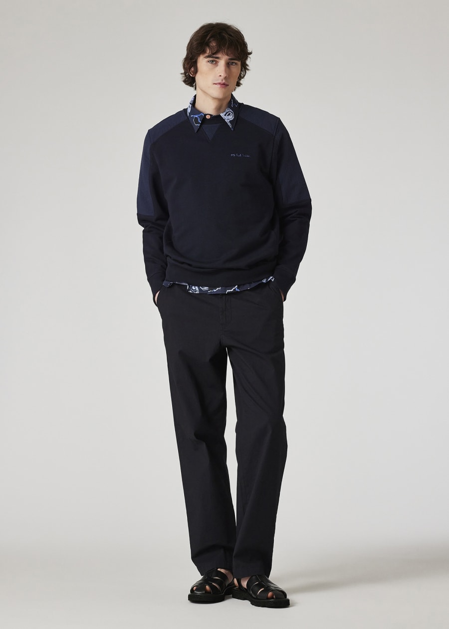 Navy 'Sunbleached Snaps' Poplin Shirt