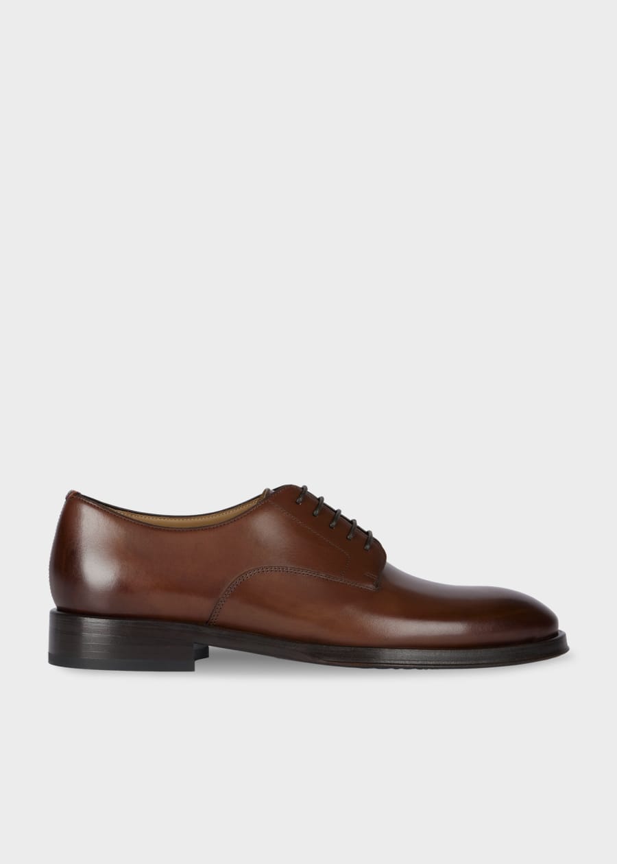 Chocolate Brown Leather 'Bari' Shoes