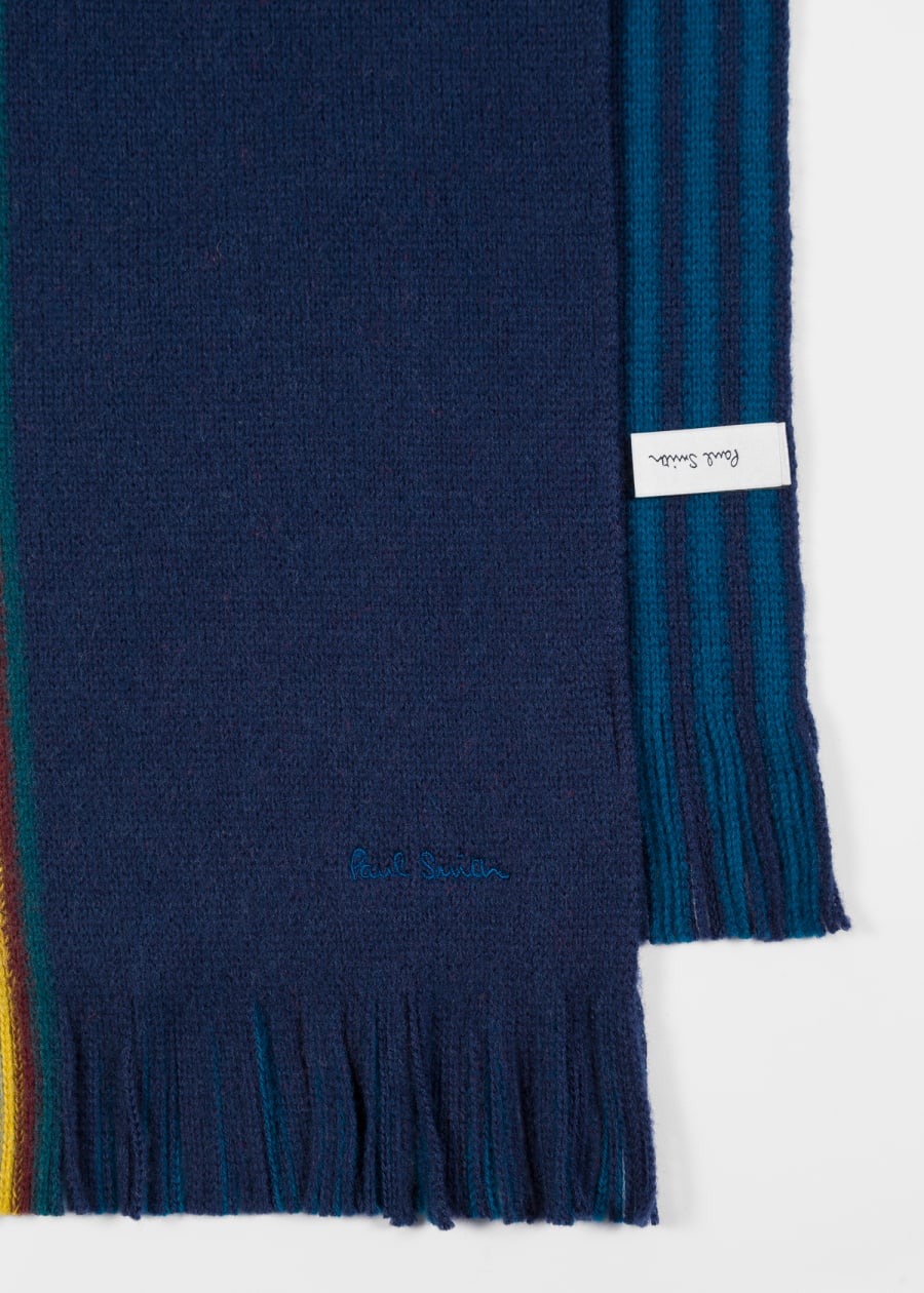 Men's Red Reversible 'Sports Stripe' Scarf