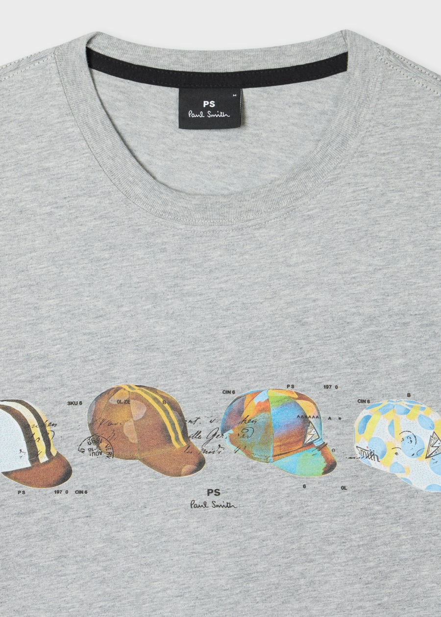 Men's White 'Spray Cans' Print T-Shirt