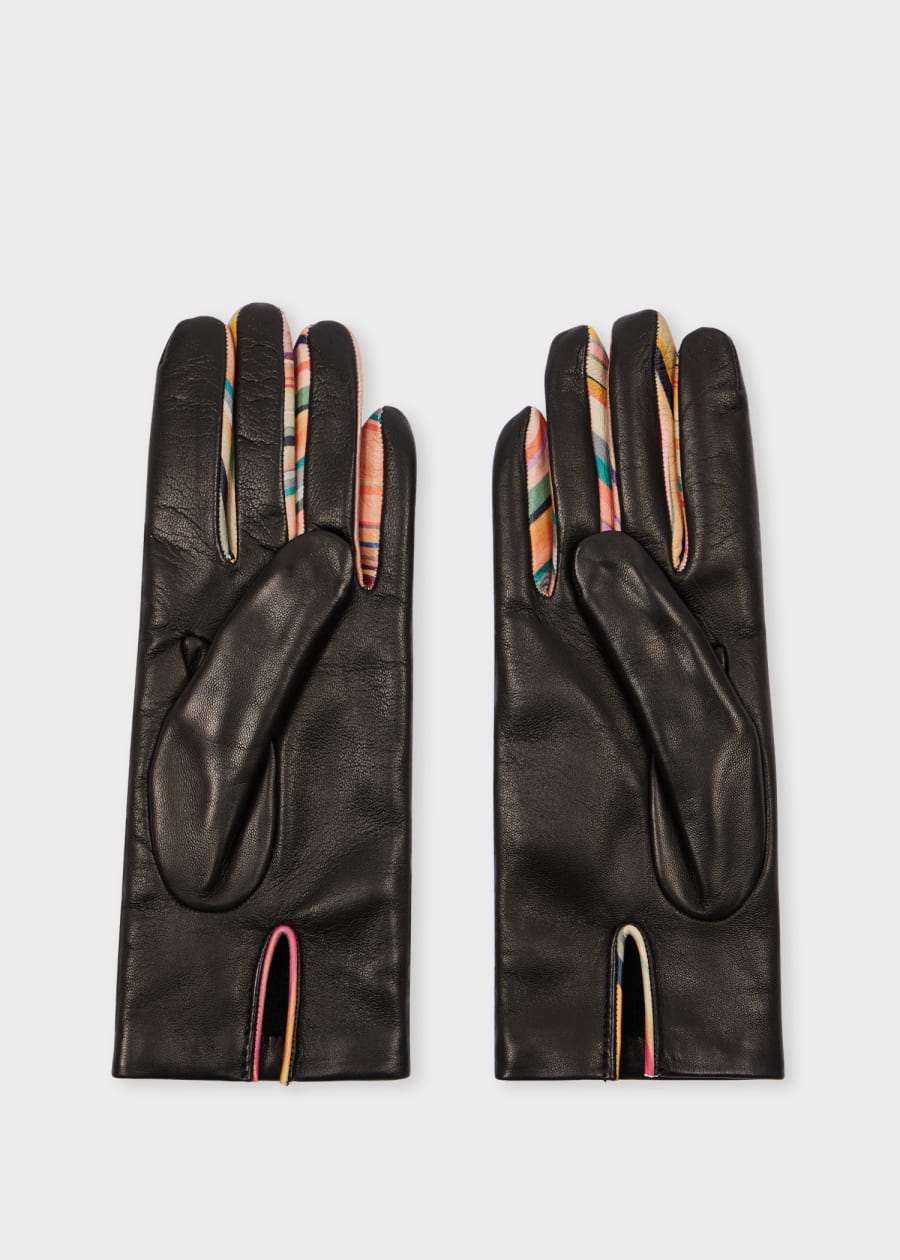 Women's 'Swirl' Leather Gloves