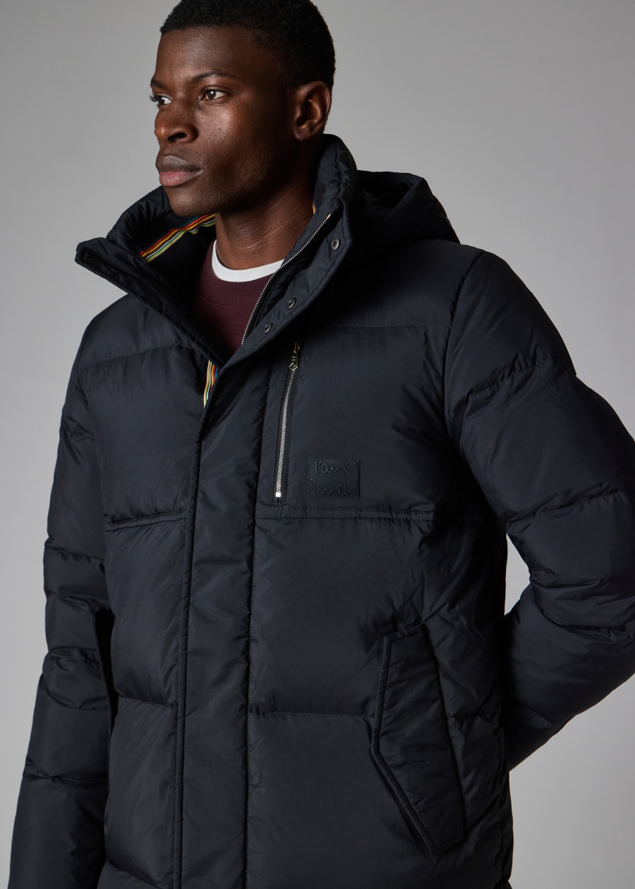 Men's Navy Quilted Down Technical Blazer