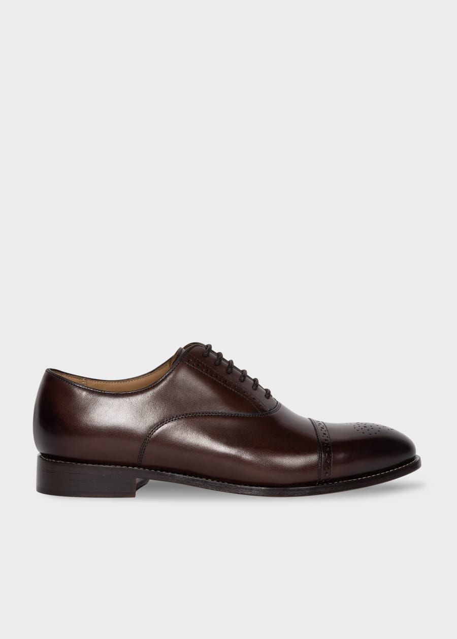 Chocolate Brown Leather 'Bari' Shoes