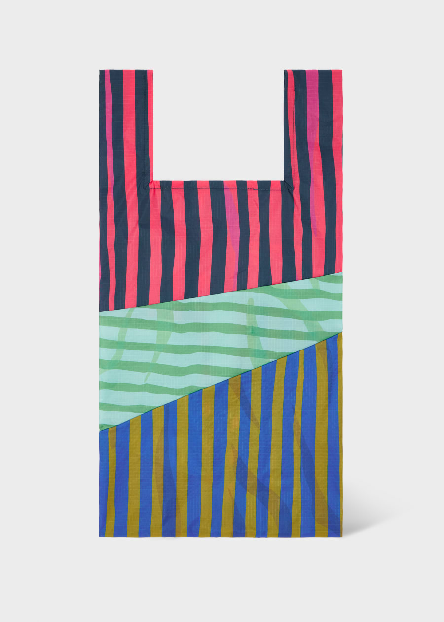 Susan Bijl x Paul Smith - Pink Mixed-Stripe 'The New Shopping Bag