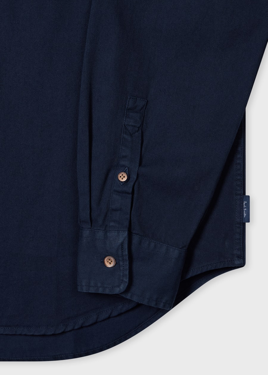 Navy 'Sunbleached Snaps' Poplin Shirt