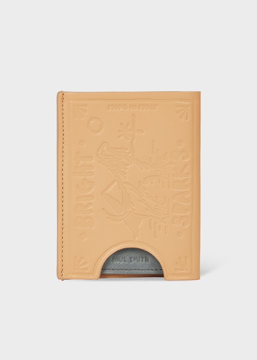 Grey Leather 'Sardines' Card Holder