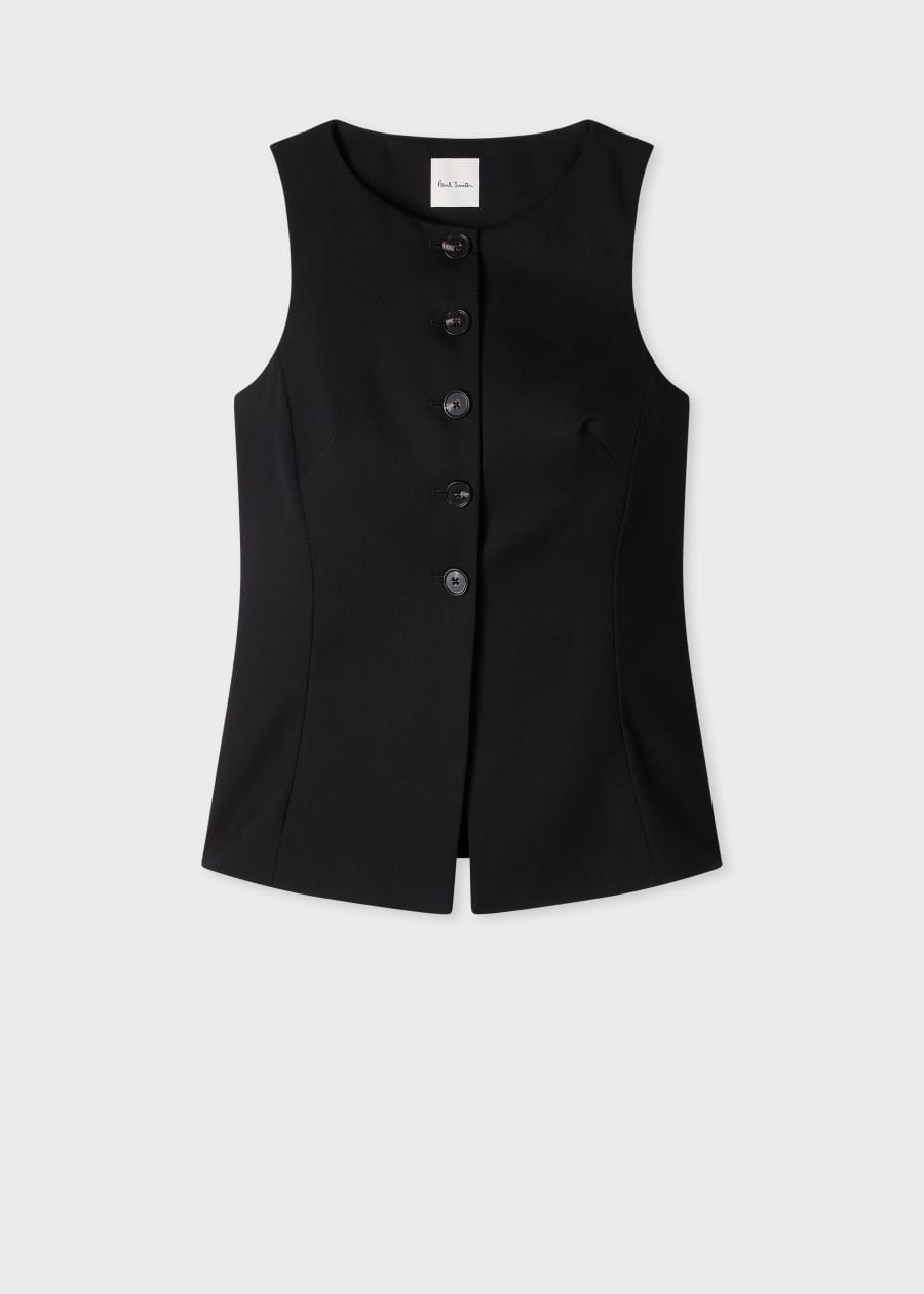 Women's Merino-Wool Blend Knitted Vest Paul Smith