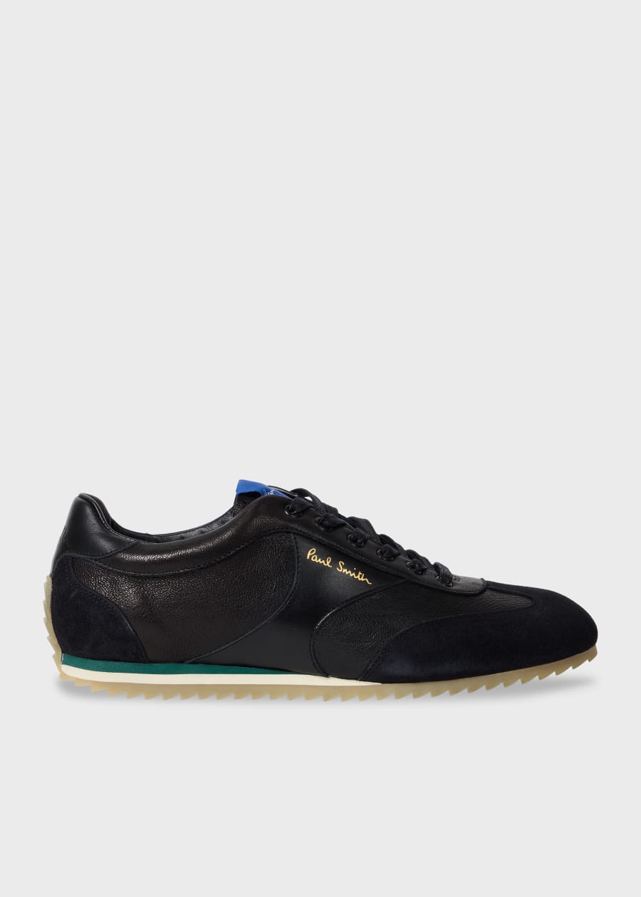 ポールスミス Men's Black 'Eighty Five' Leather Sneakers