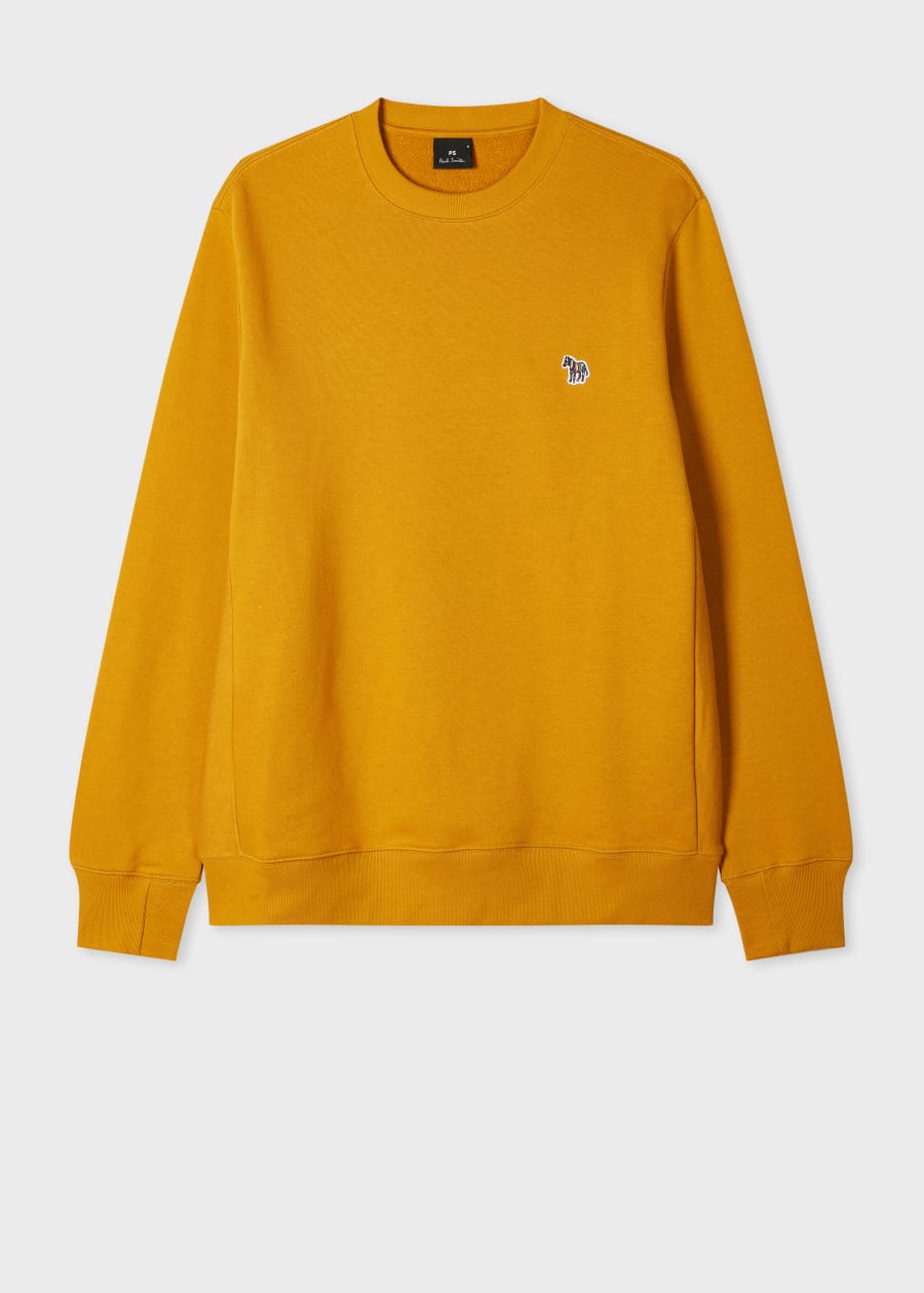 Black Cotton Embroidered Zebra Logo Sweatshirt