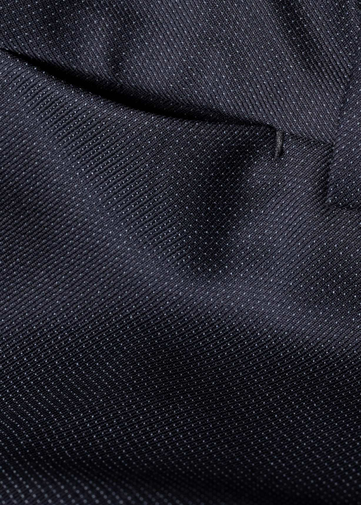 The Kensington - Men's Slim-Fit Dark Navy Pin Dot Wool Suit