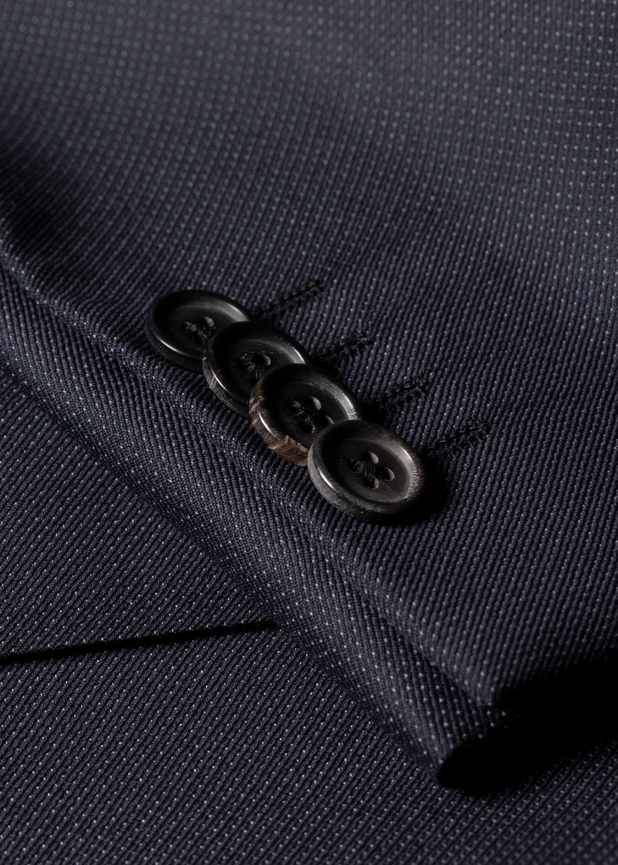 The Kensington - Men's Slim-Fit Dark Navy Pin Dot Wool Suit