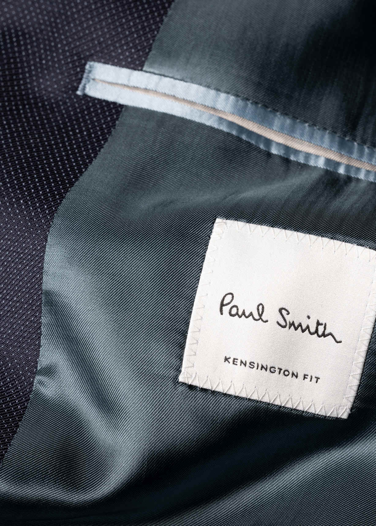 The Kensington - Men's Slim-Fit Dark Navy Pin Dot Wool Suit