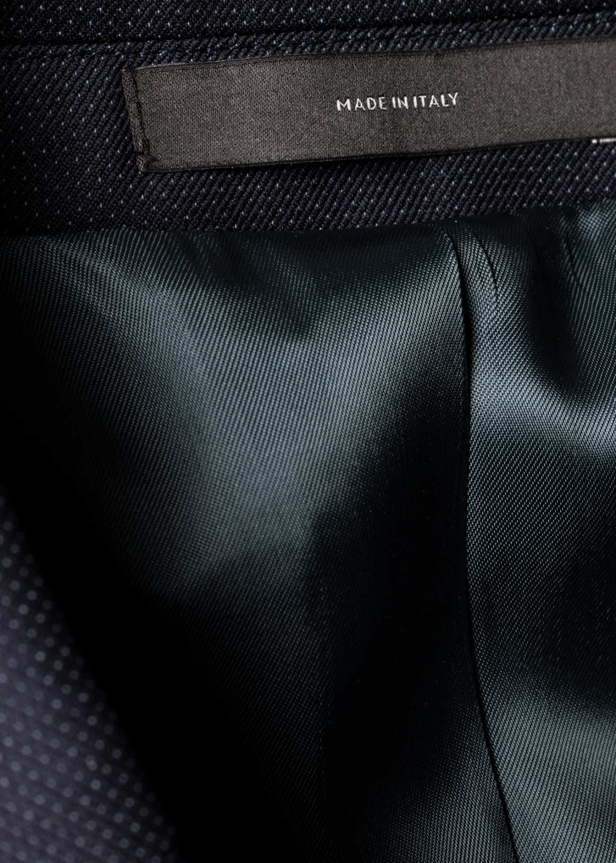 The Kensington - Men's Slim-Fit Dark Navy Pin Dot Wool Suit