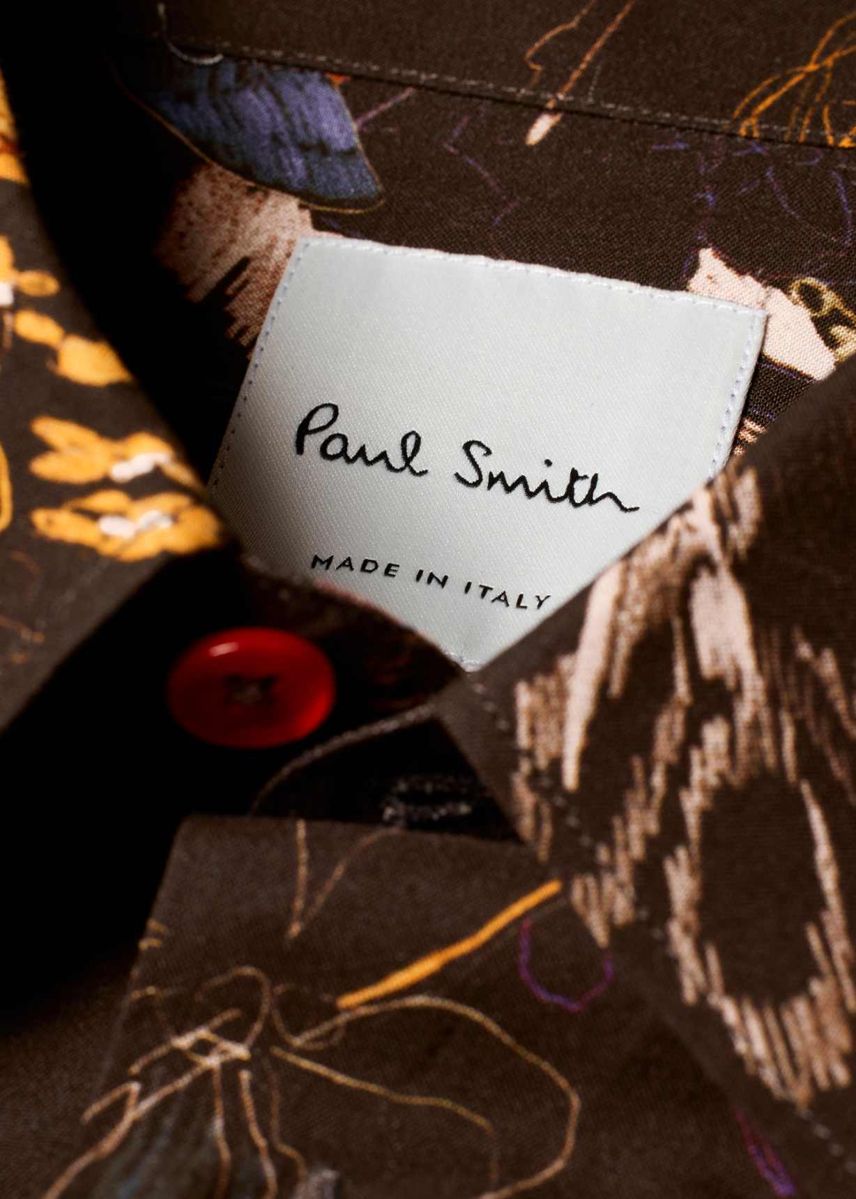 Paul Smith Sketchbook Botanical 半袖シャツ Men's Black 'Sketchbook Botanical' Shirt