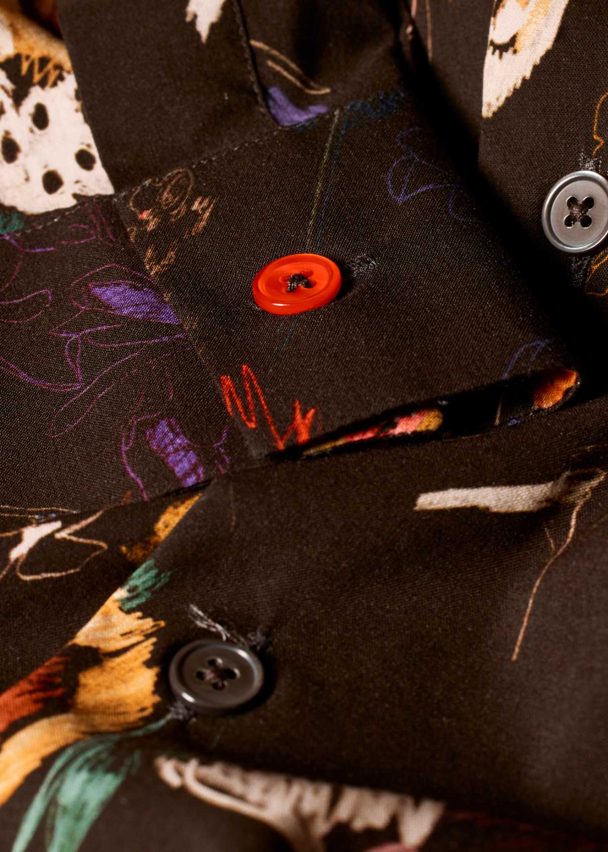 Men's Black 'Sketchbook Botanical' Shirt