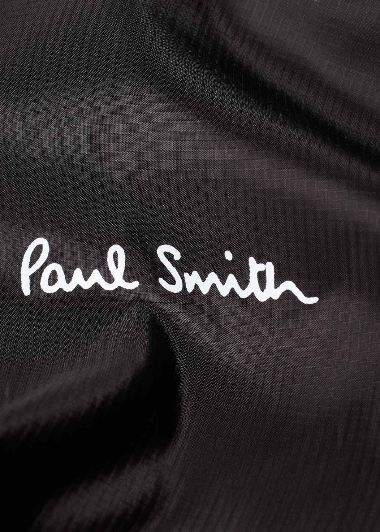 Men's Black Packable Cycling Wind Jacket