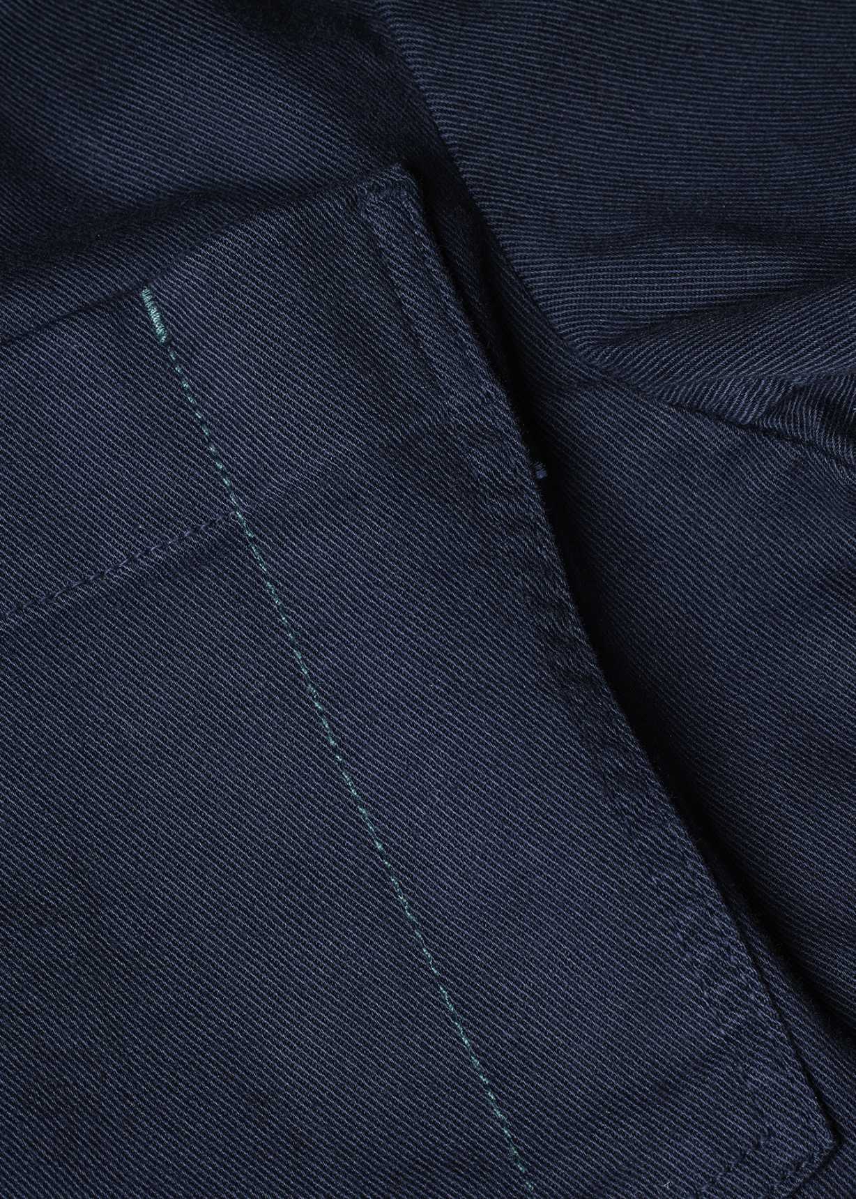 Men's Dark Navy Garment-Dyed Organic Cotton Work Jacket