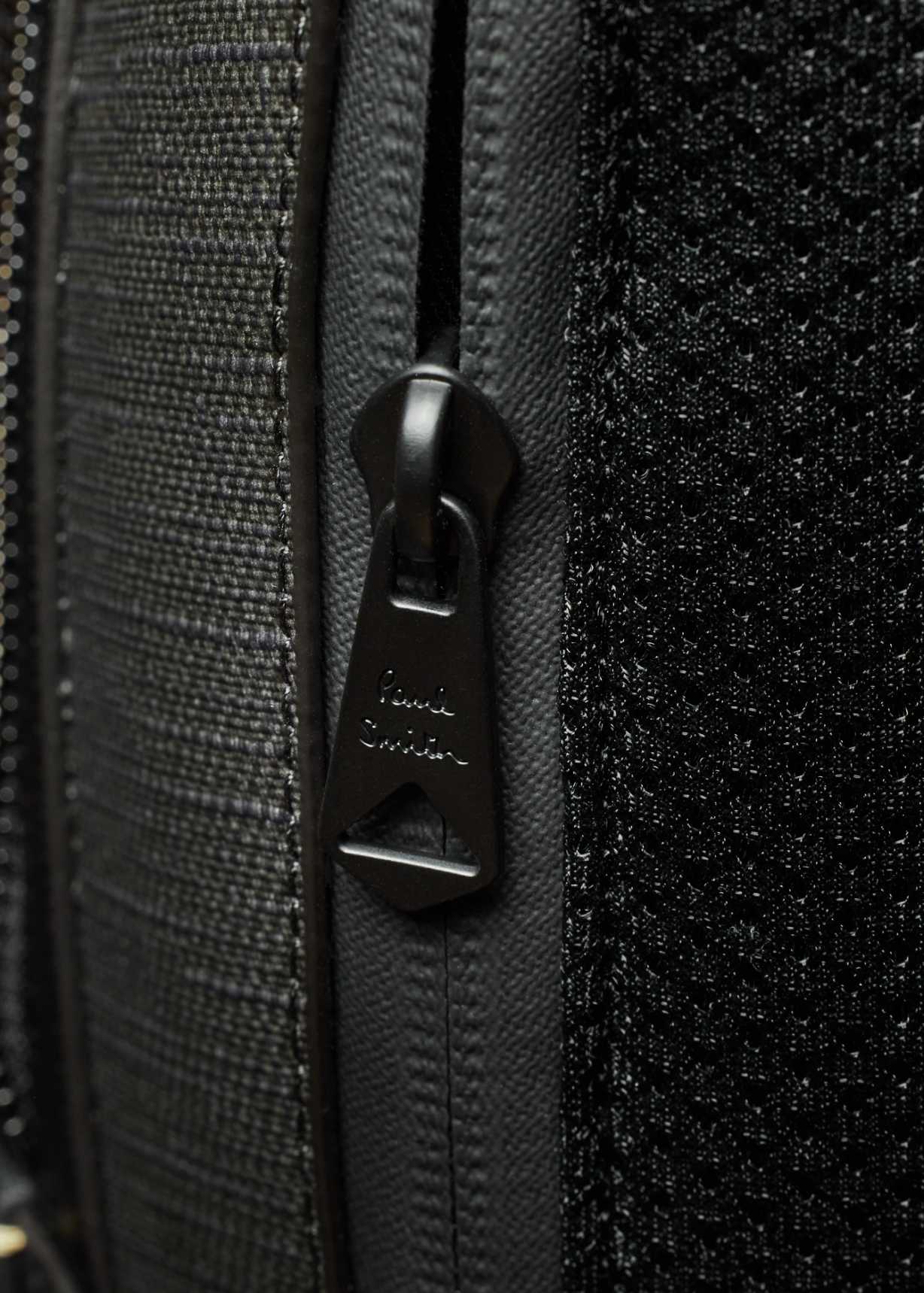 Coated Canvas 'Signature Stripe' Pocket Backpack