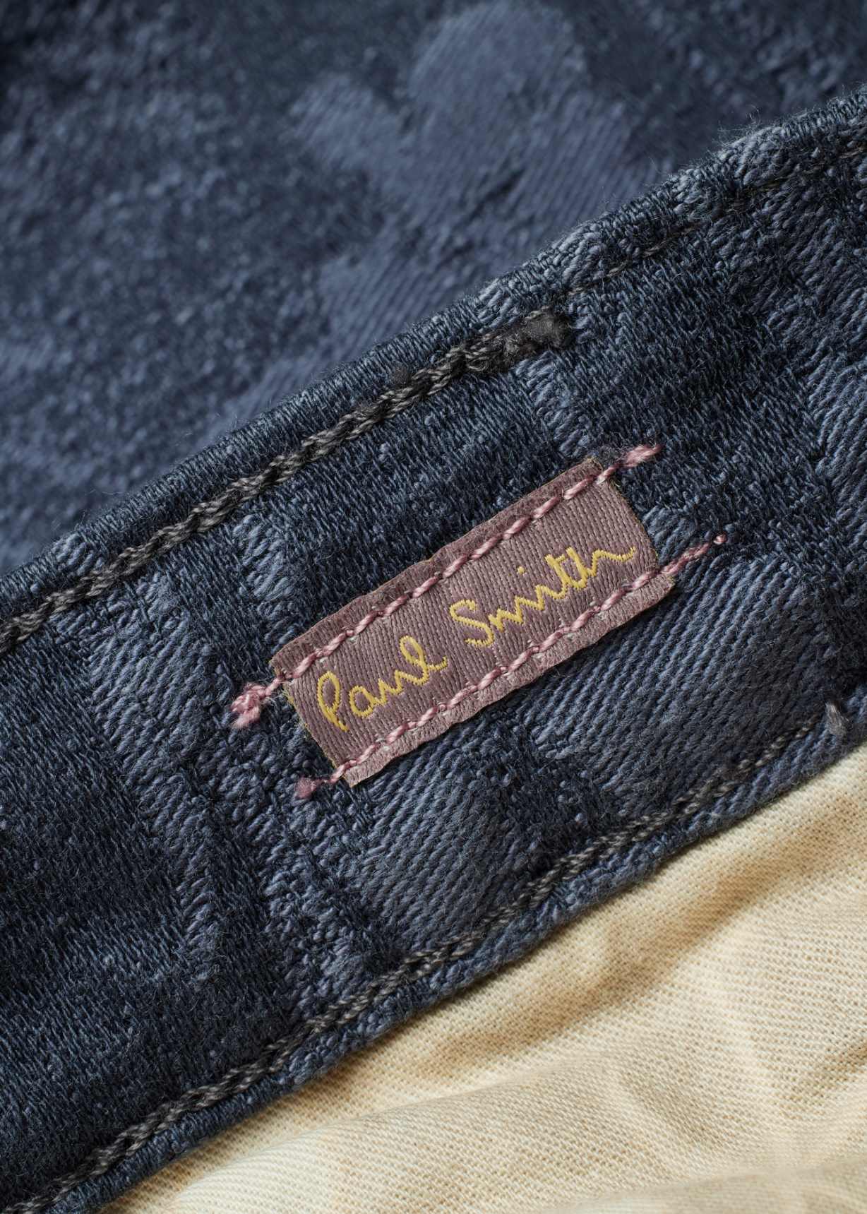 Men's Paul Smith + Lee® Indigo Jacquard Tapered Trousers
