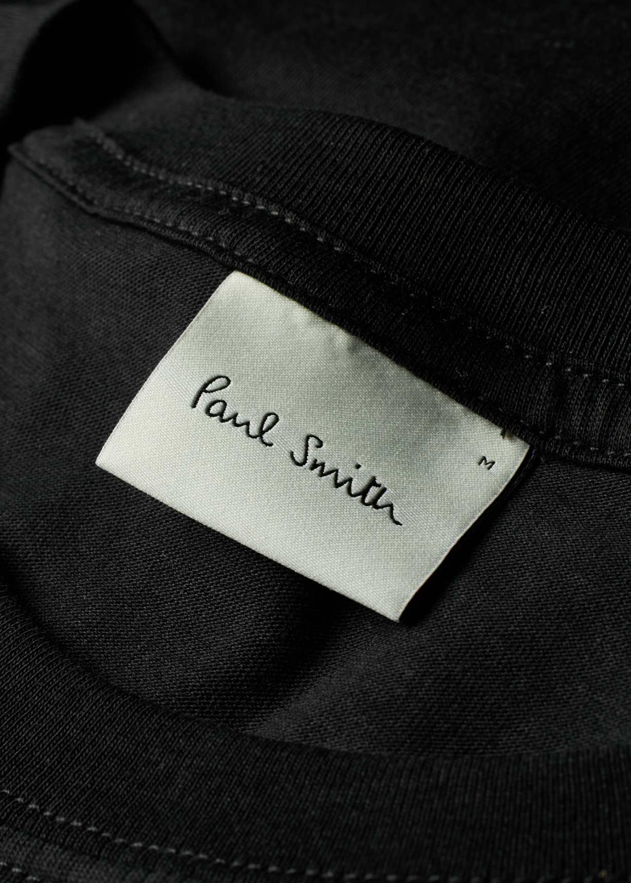 Paul Smith x Oasis - Black 'Signature Stripe' Logo T-Shirt