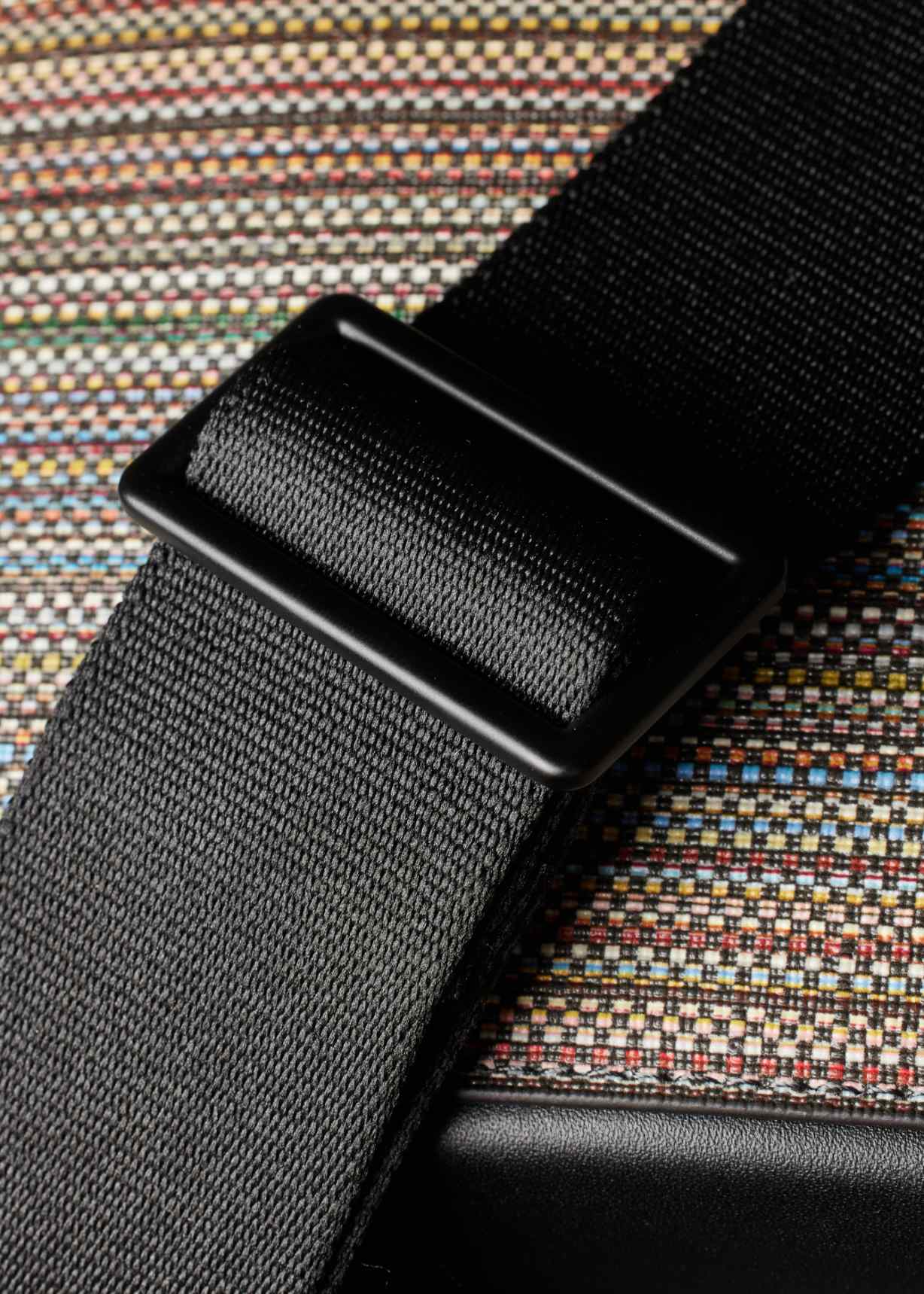 Multicolour 'Signature Stripe' Coated Canvas Flight Bag