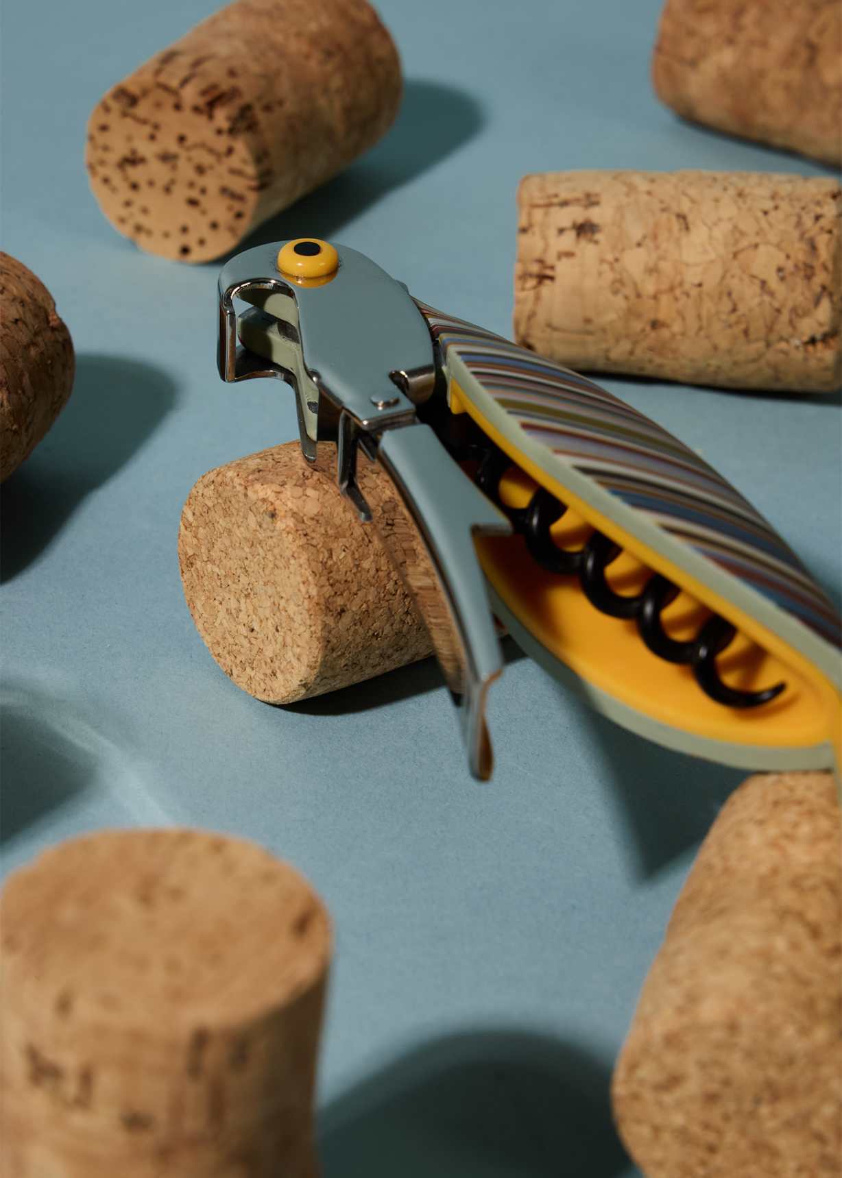 Alessi x Paul Smith - 'Signature Stripe' Parrot Sommelier Corkscrew