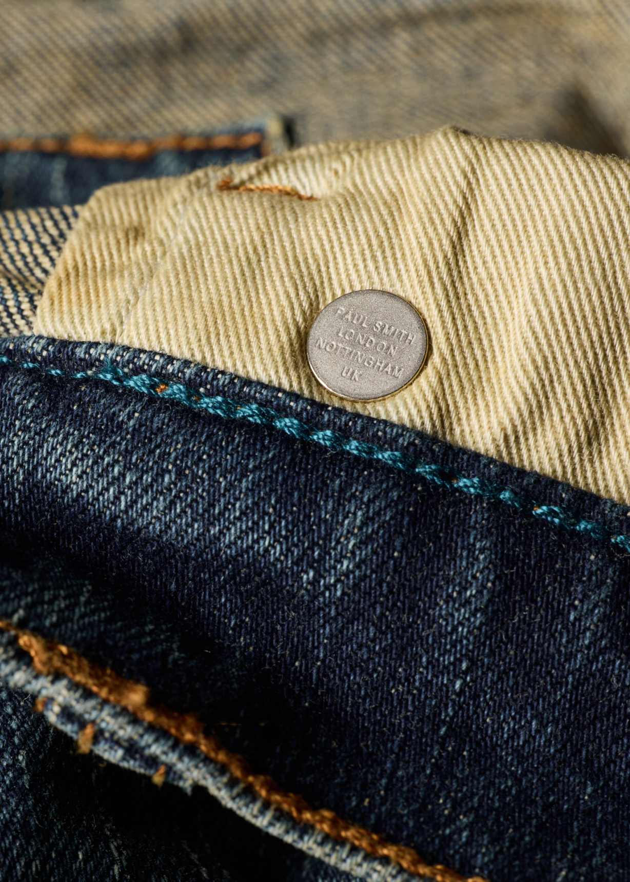 Men's Tapered-Fit 'Crosshatch Stretch' Blue-Rinse Jeans
