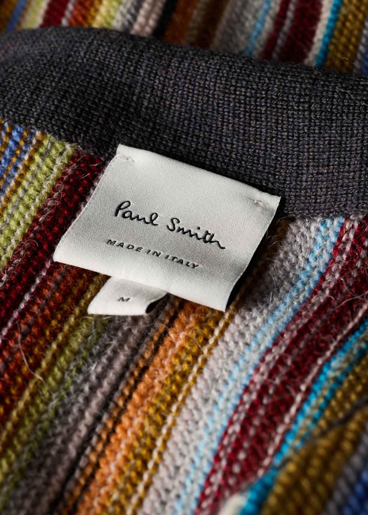 Men's 'Signature Stripe' Merino Wool-Blend Cardigan
