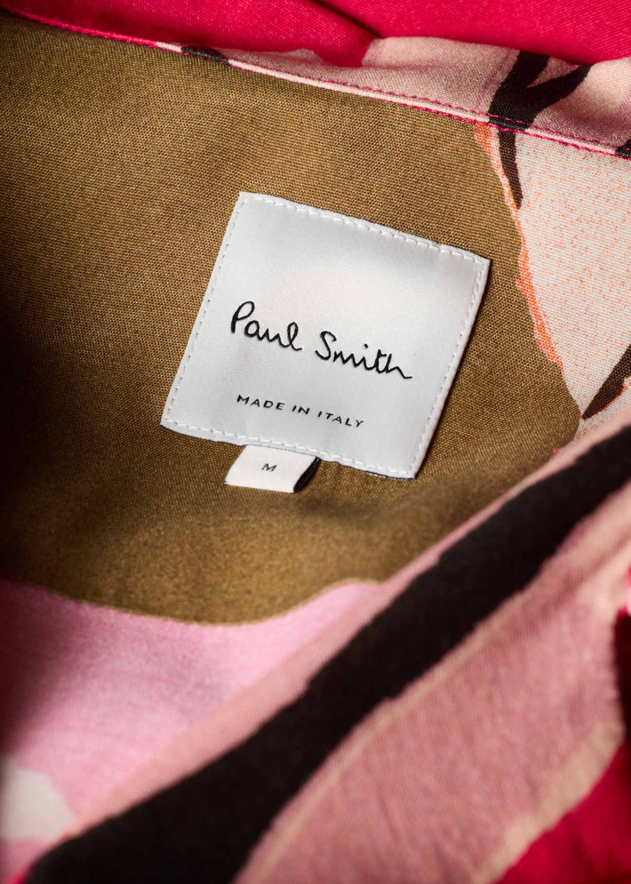 Men's Pink 'Le Peche Fish' Print Viscose Shirt