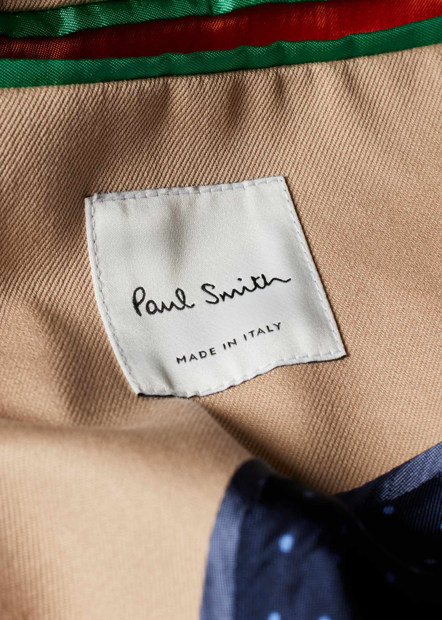 Men's Tan Stretch Cotton-Twill Short Zip Jacket