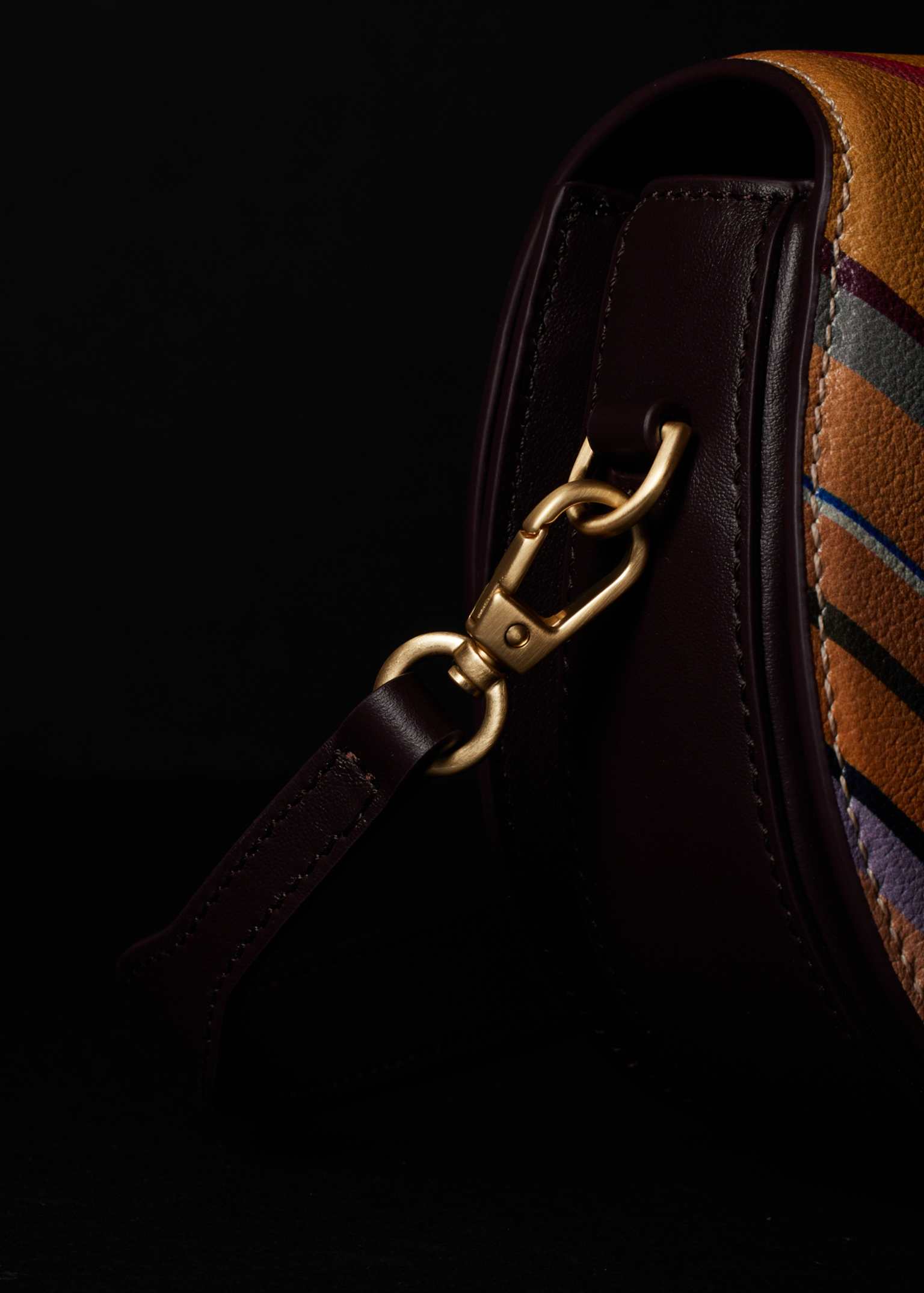 PaulSmith レザーバッグ Women's 'Dusky Swirl' Leather Saddle Bag