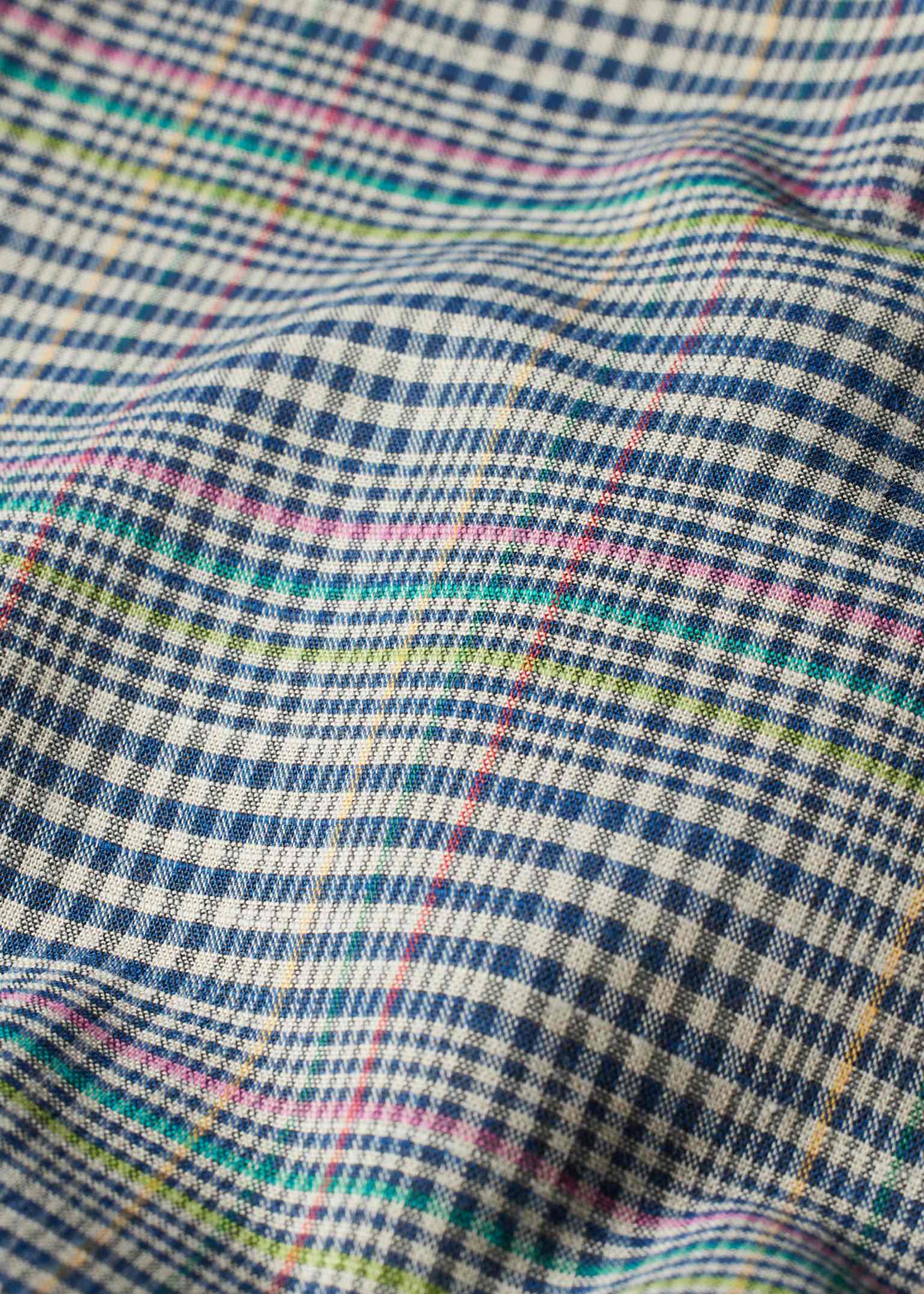 Women's Grey Multicolour Check Cotton-Lyocell Shirt