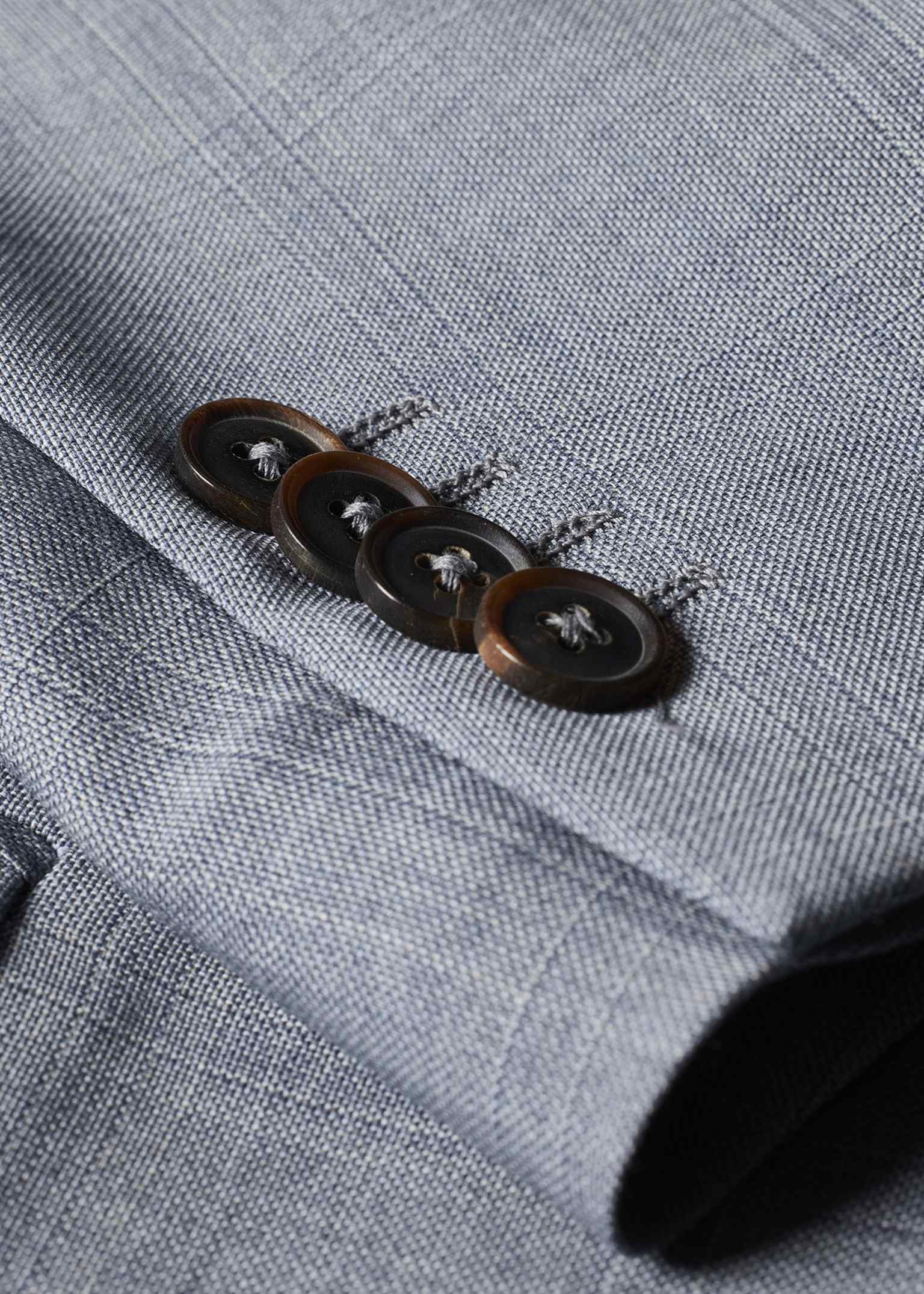 20439 Grey Check Patterned Suit For Men