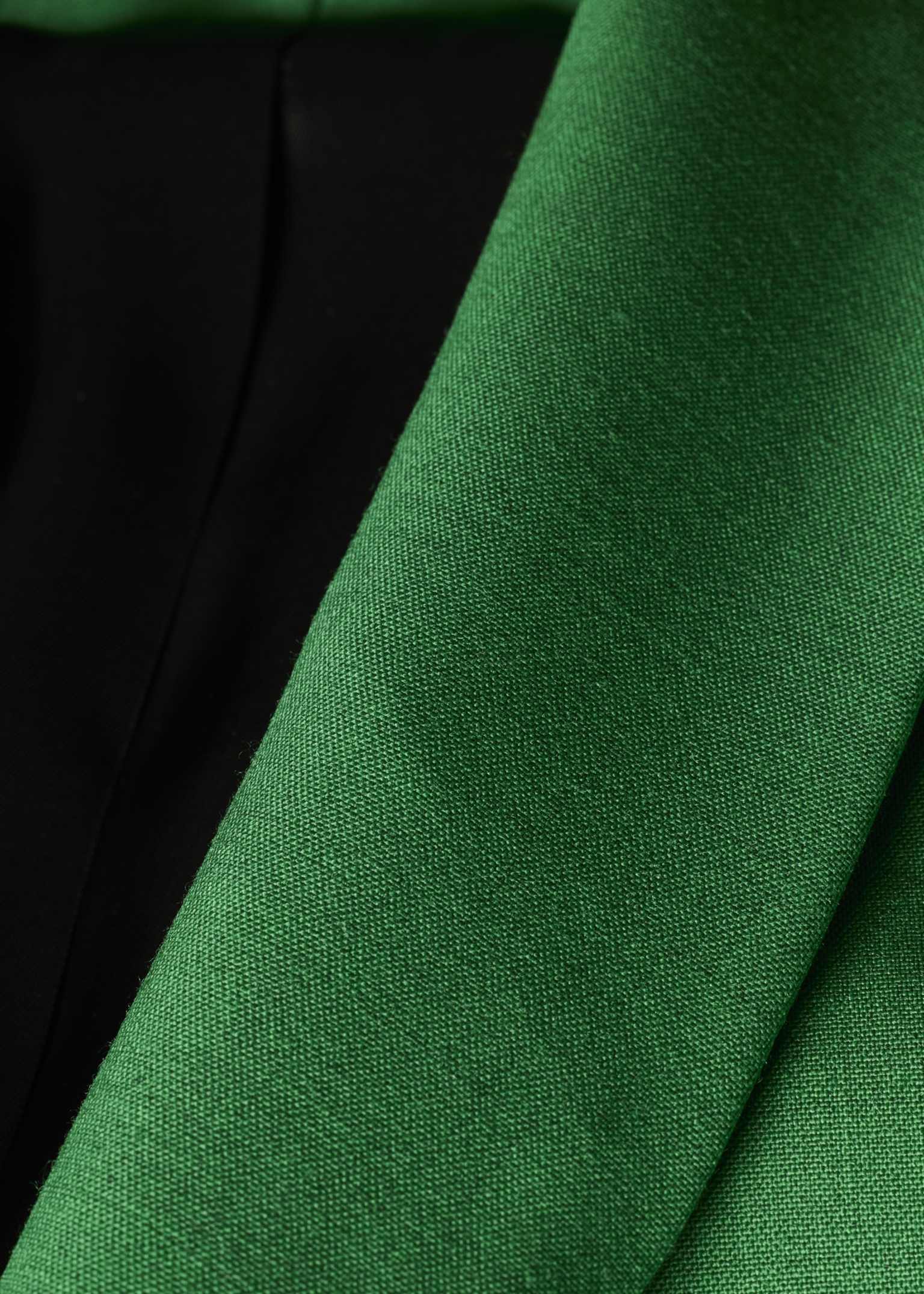 wool blend tie waist coat